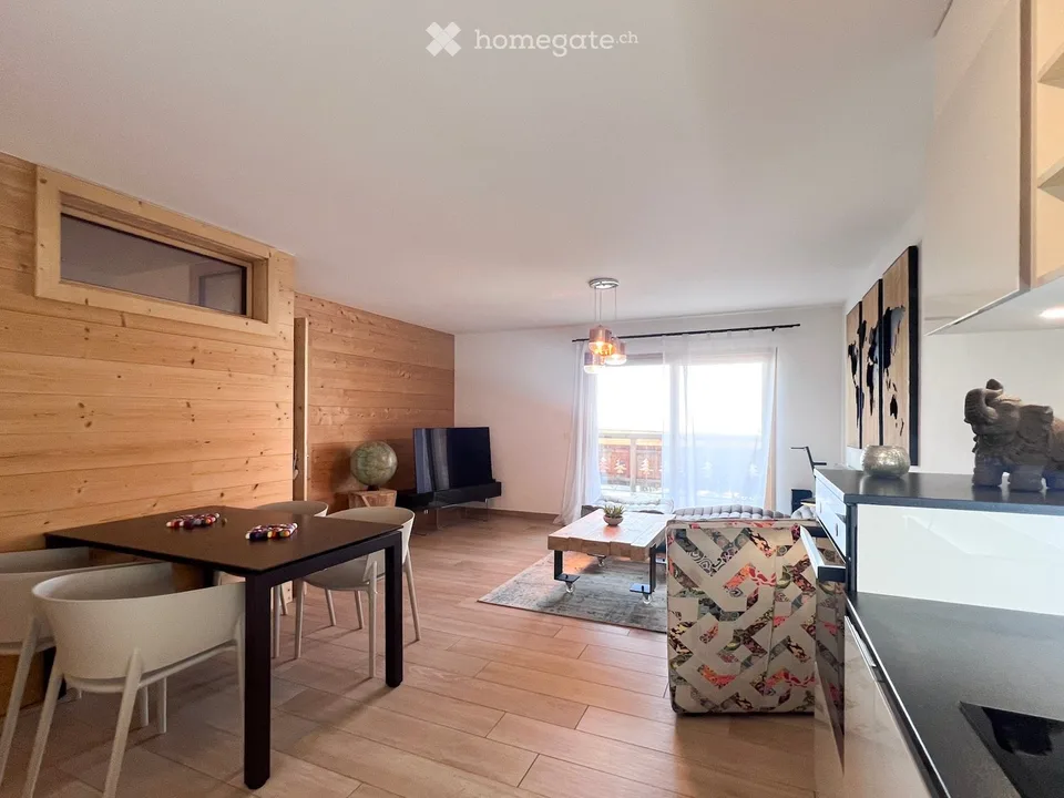 Magnifique appartement 3.5 pièces finitions luxueuses avec terrasse et vue à Haute-Nendaz