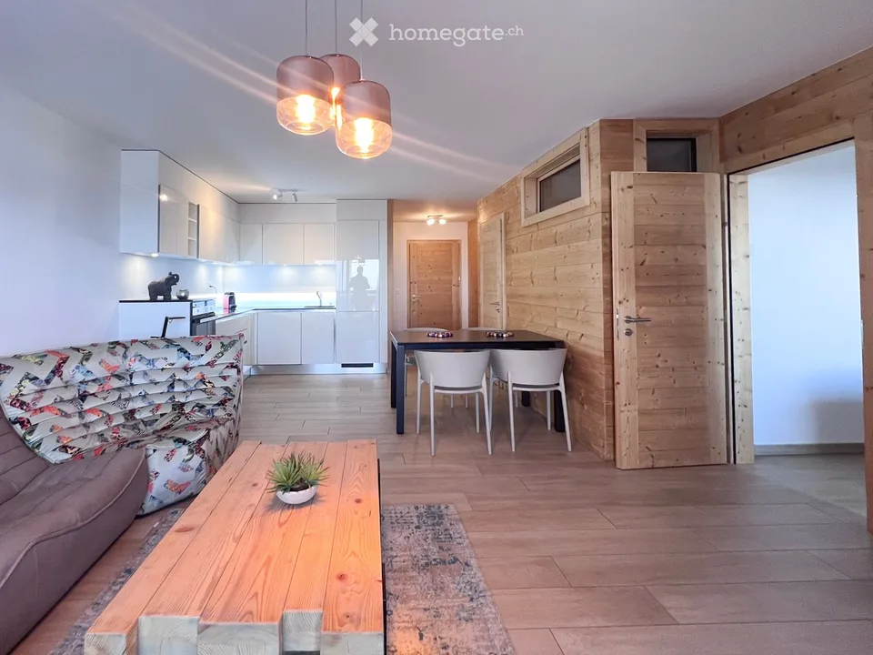 Magnifique appartement 3.5 pièces finitions luxueuses avec terrasse et vue à Haute-Nendaz