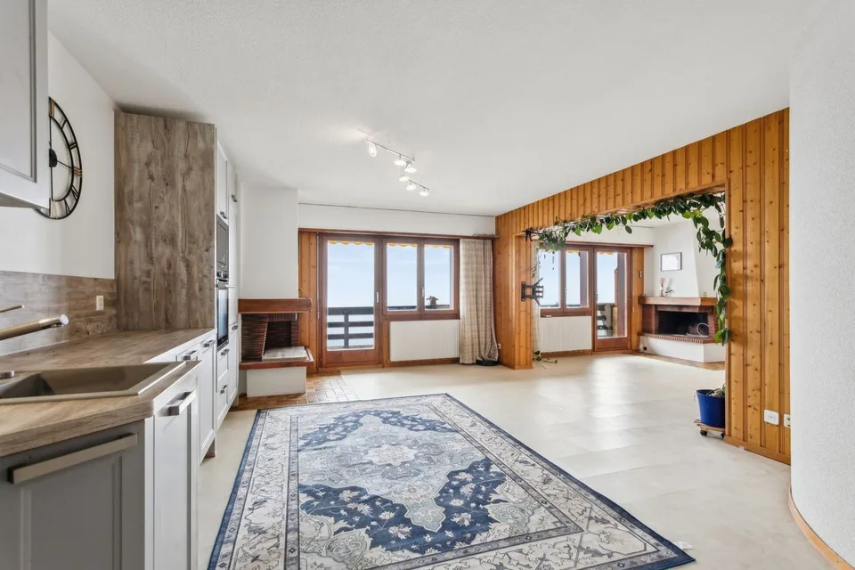 Grand appartement lumineux 115 m² avec magnifique vue sur le Mont-Blan