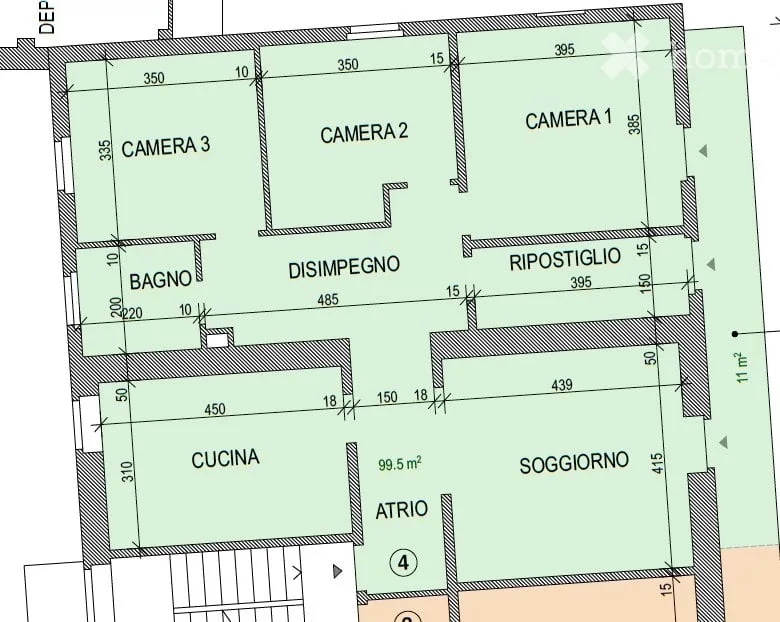 Appartement spacieux et lumineux à Coldrerio