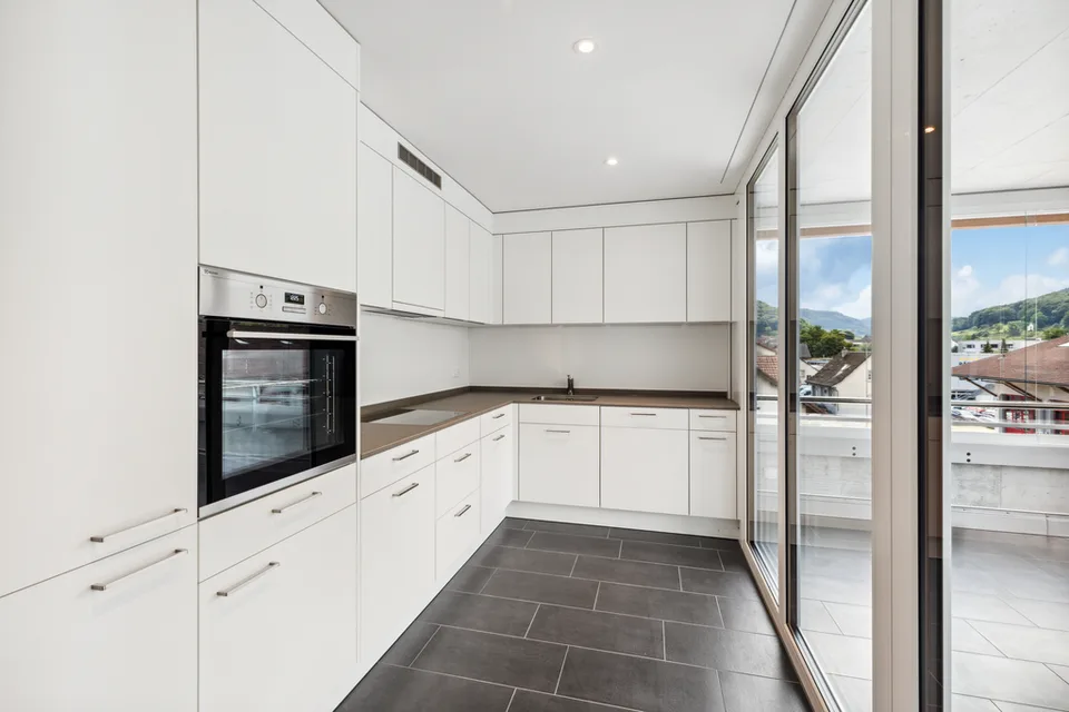 Moderne Wohnung mit Waschturm