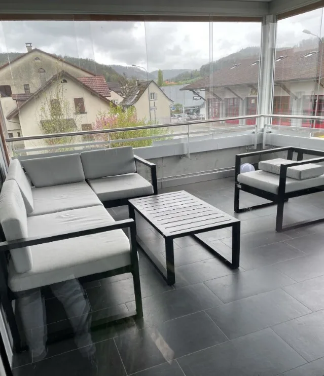 Moderne Wohnung mit Waschturm