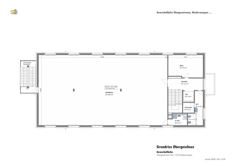 Moderne Gewerberäume in Niederwangen, Bern