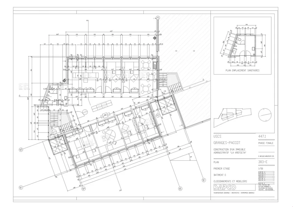 From 124 to 874 m2 of modular offices in Granges-Paccot/Fribourg – photo 6 of 13