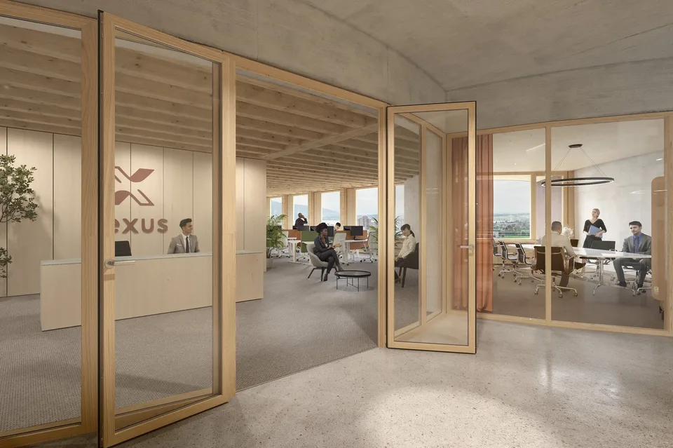 Representative ground floor office space in the Nexus