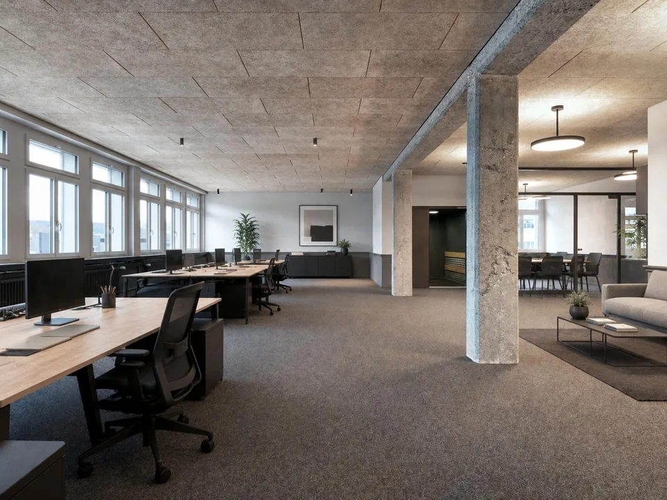 Erstbezug: Hochwertig renoviertes Büro mit grosszügiger Terrasse in Schlieren