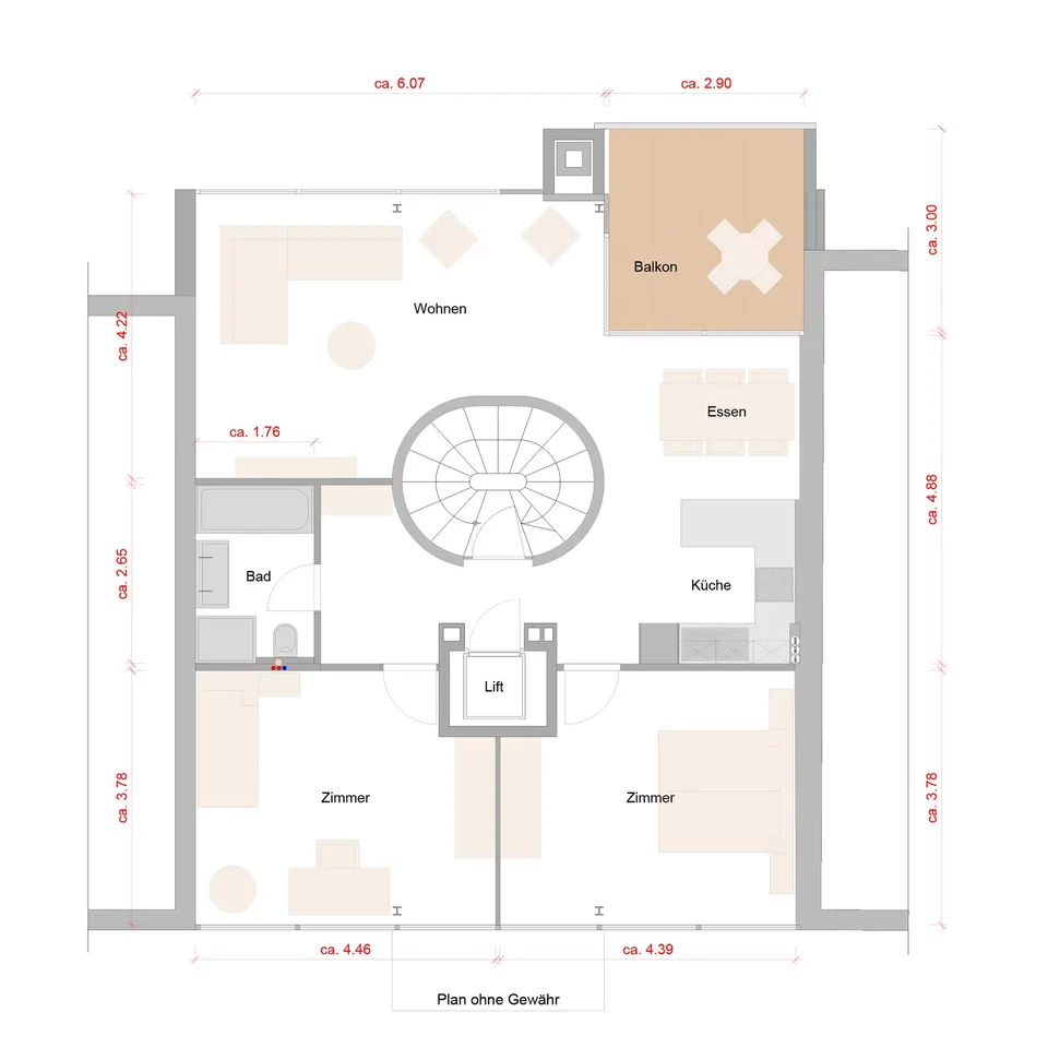 Sanierte 3.5-Zi-Whg mit Terrasse und Balkon – Foto 13 von 13