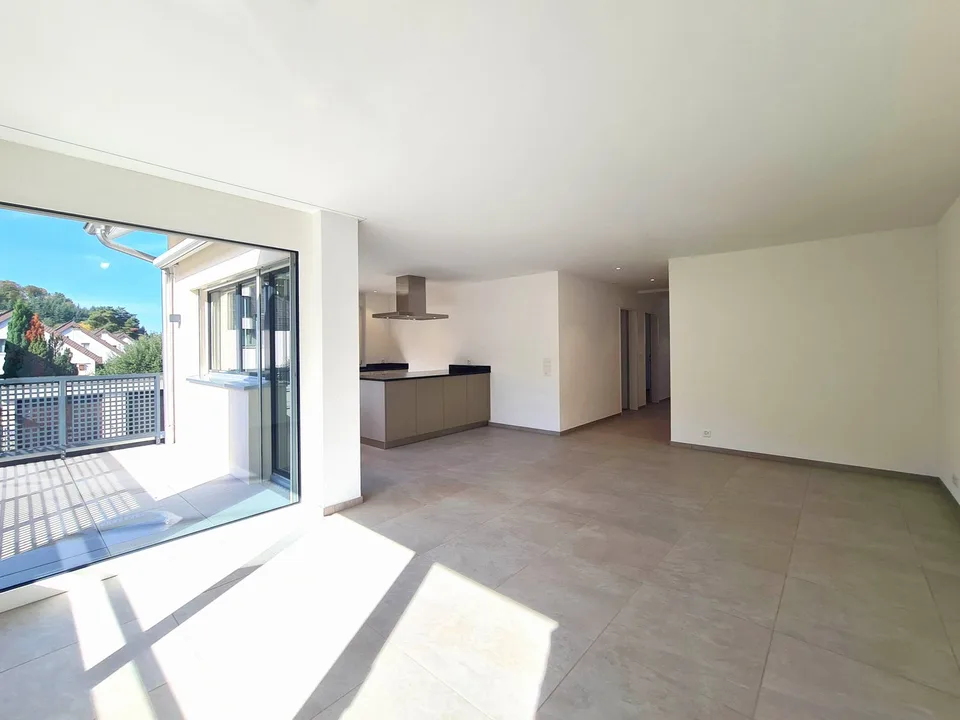 Habitation moderne sans barrières avec vue lointaine