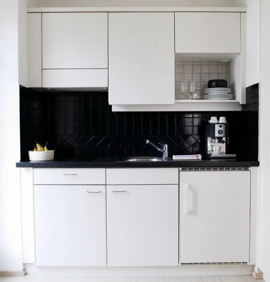 Studio Mini, Cucinetta - Appartamento arredato con pulizia settimanale inclusa
