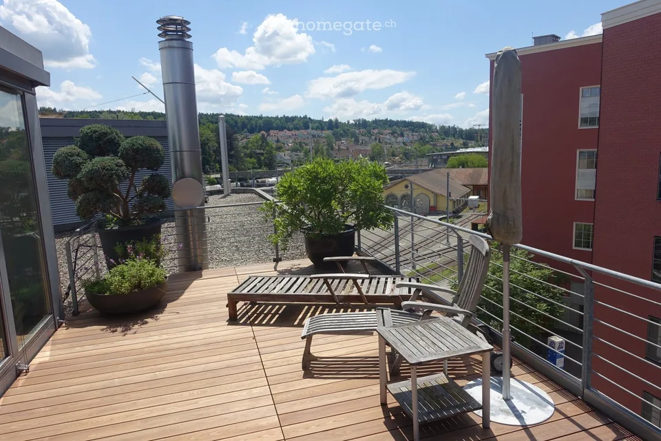 Exklusive Attika-LOFT-Wohnung im Sulzerareal – Einzigartige Weitsicht & Urbaner Luxus