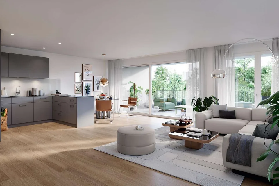 Appartement de 2,5 pièces en construction neuve dans le quartier de Breite "Sunneburgguet"
