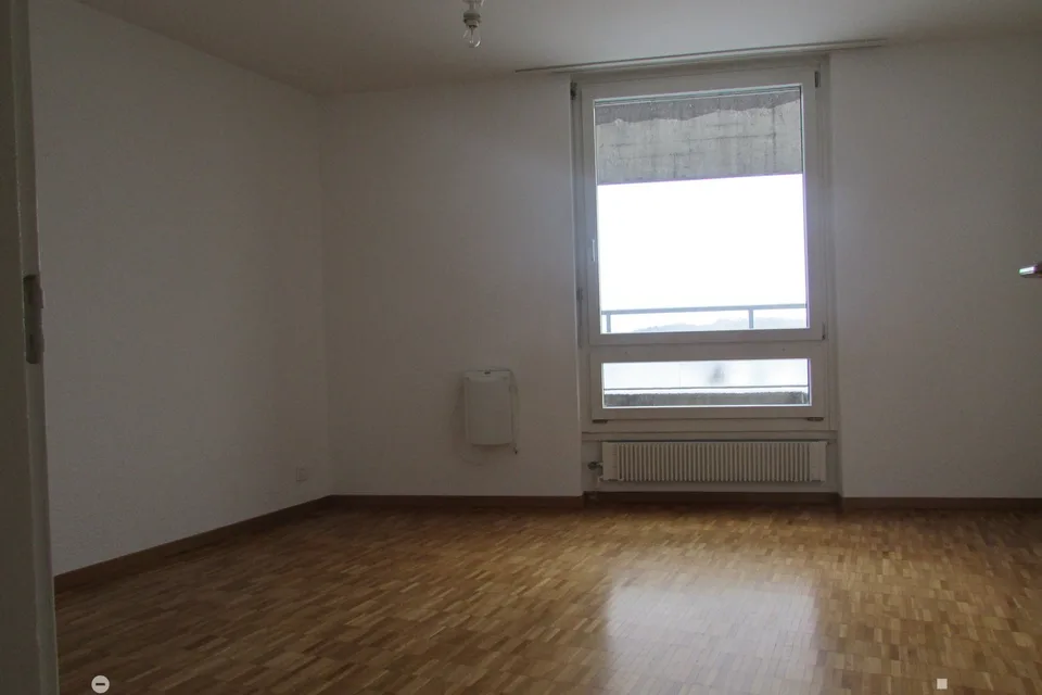 Modern apartment with a view of the city center
