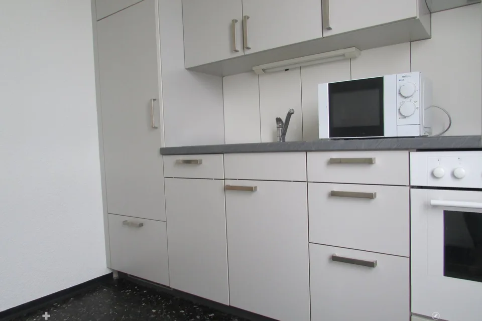 Moderne Wohnung mit Blick auf das Stadtzentrum