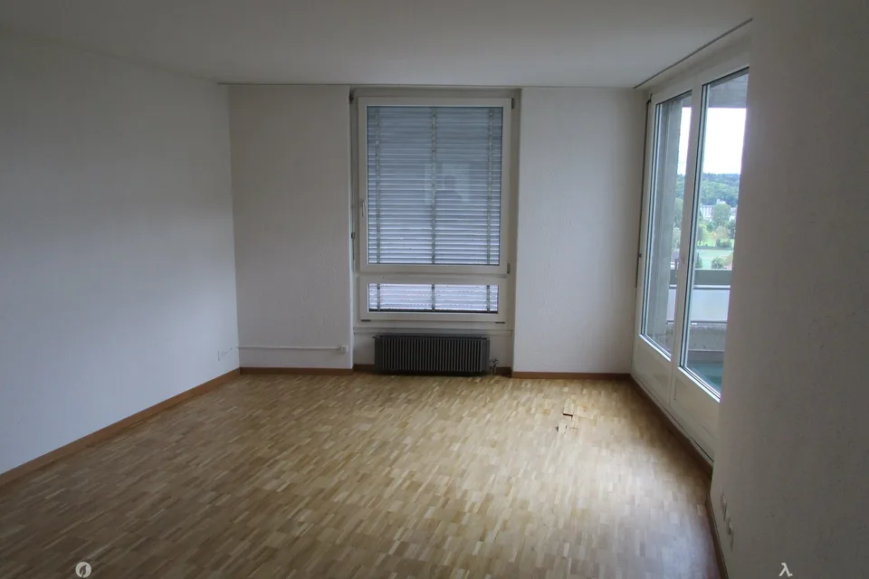 Modern apartment with a view of the city center