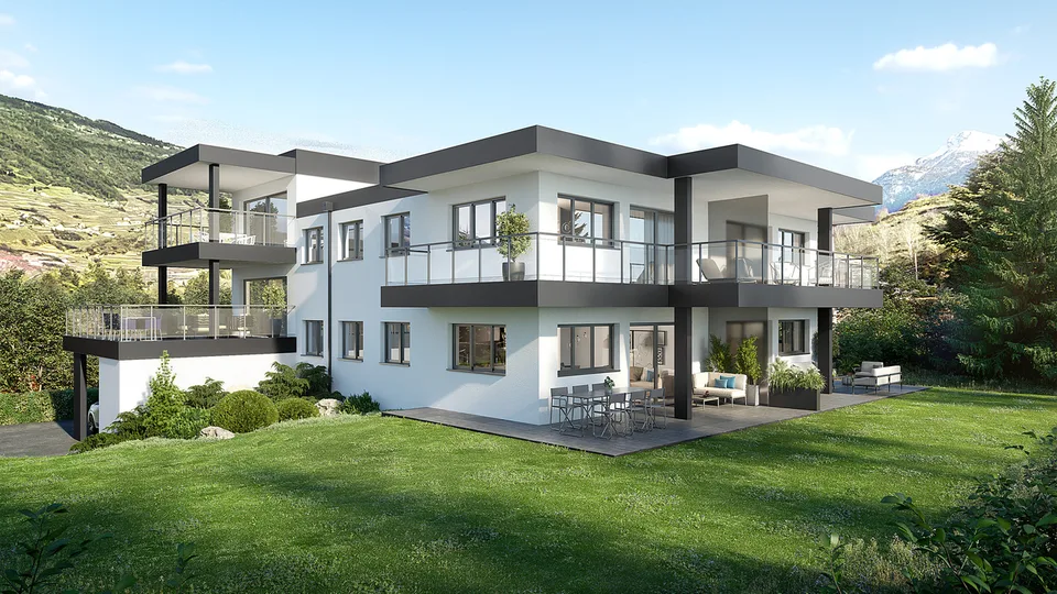 A VENDRE APPARTEMENT AVEC PELOUSE PRIVATIVE 3.5 PCES A GRONE