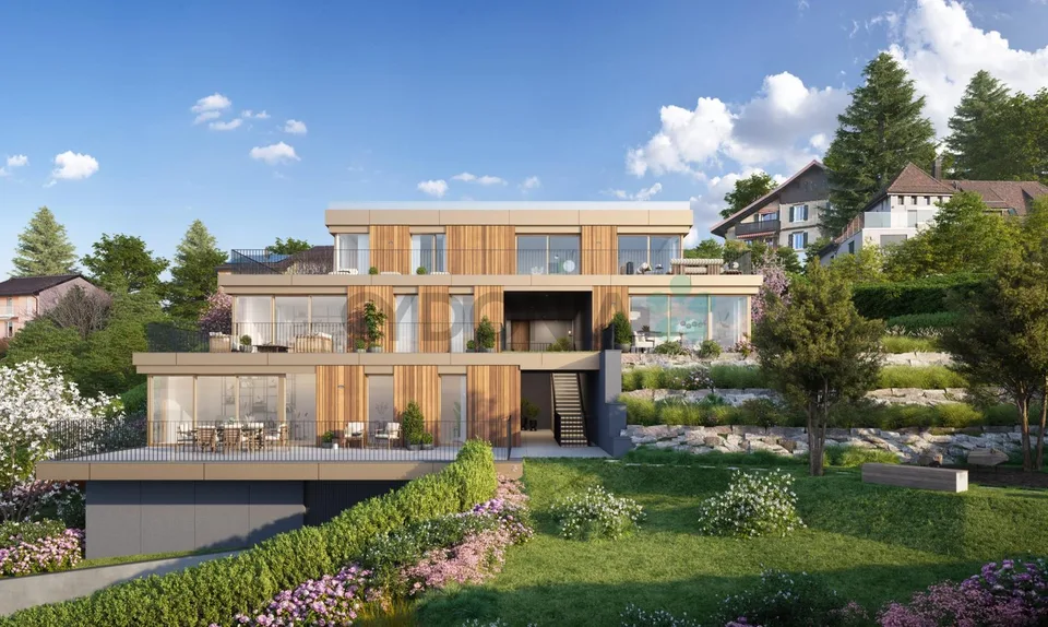 A vendre projet neuf à Lutry ? Appartement d'exception 4,5 pièces totalisant 132 m² avec terrasse