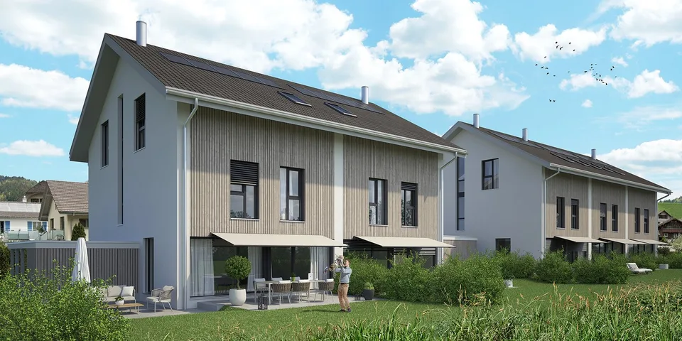 Modernes Doppeleinfamilienhaus in Wasen im Emmental