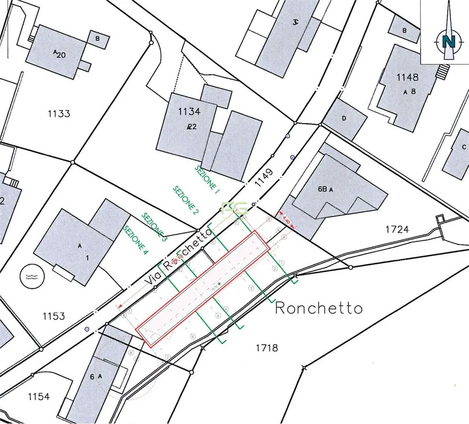 Terreno edificabile con progetto approvato per 4 moderni appartamenti