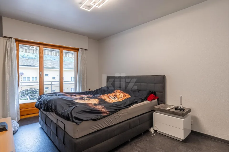 Schönes Apartment mit Balkon und Bergblick – Foto 6 von 13