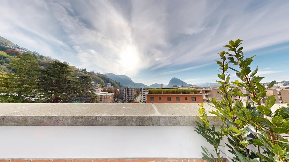Duplex en attique avec terrasse vue sur le lac