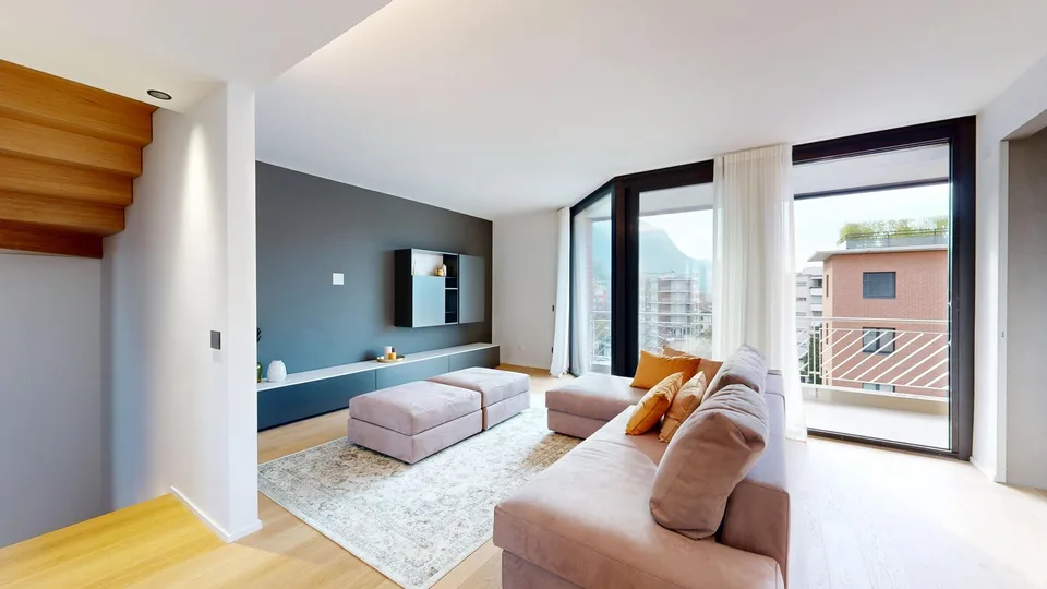 Attico duplex con terrazza vista lago – foto 10 di 10