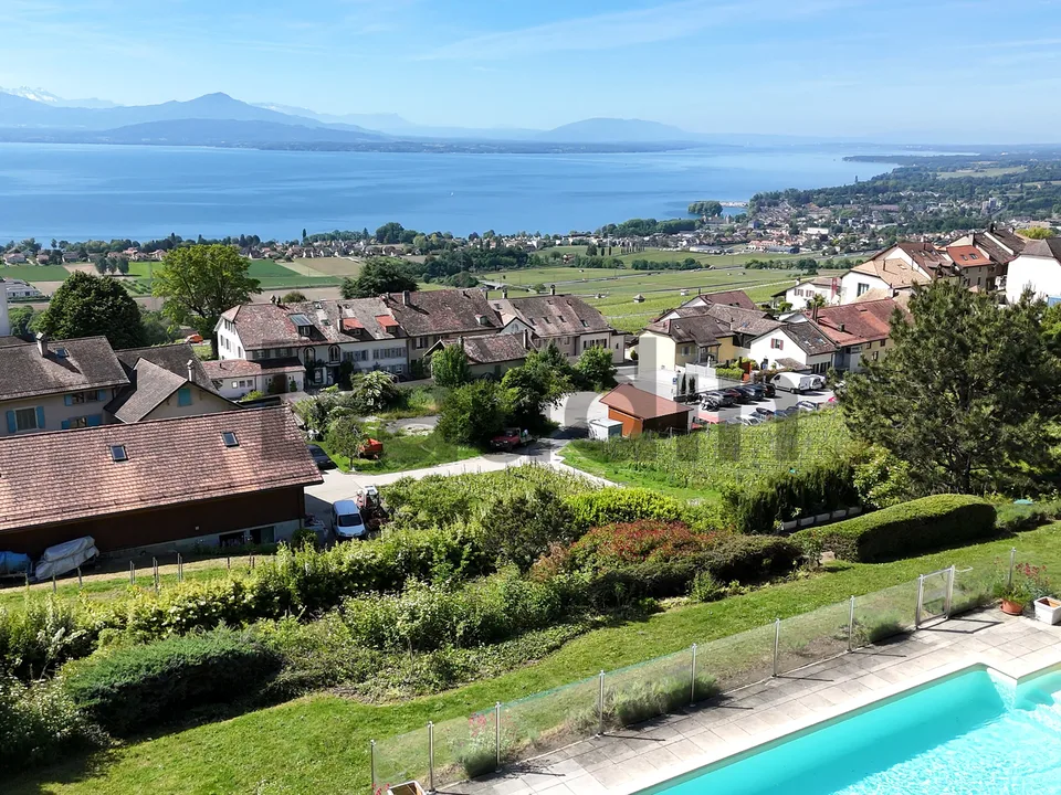 Une propriété prestigieuse dominant le lac Léman
