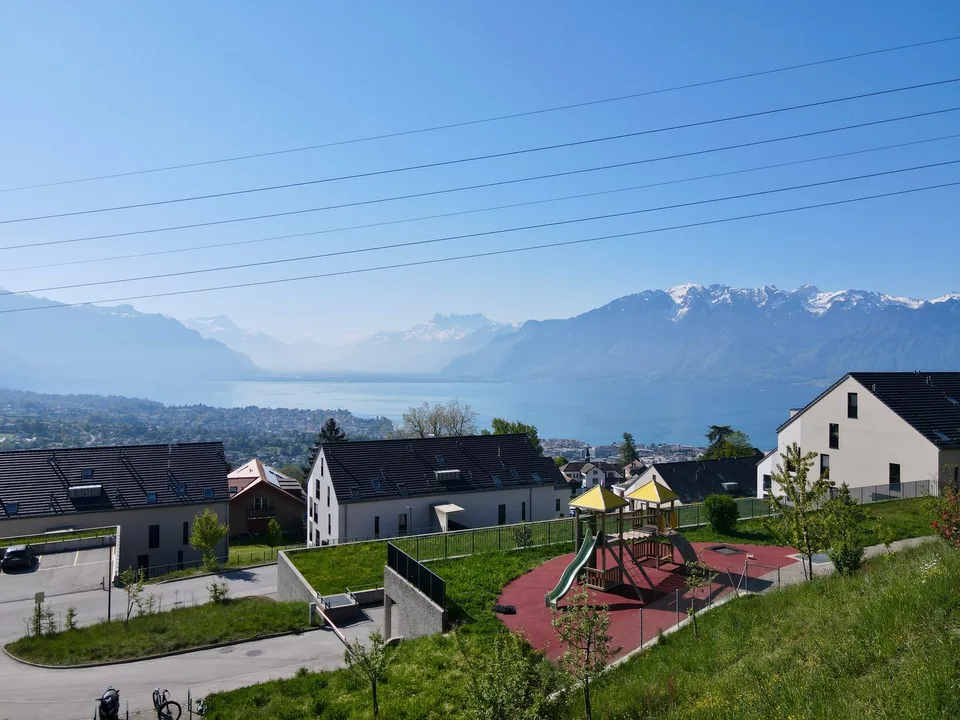 Magnifique maison jumelle moderne à Jongny avec vue panoramique