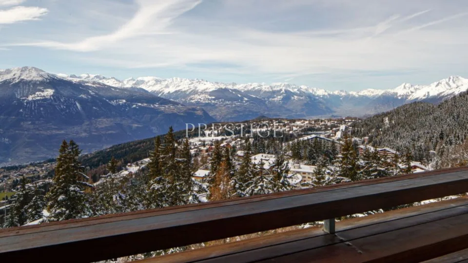 Ski in&out Duplex 3 pezzi alla Tour de Super-Crans – Vista panoramica & servizi alberghieri – foto 14 di 17