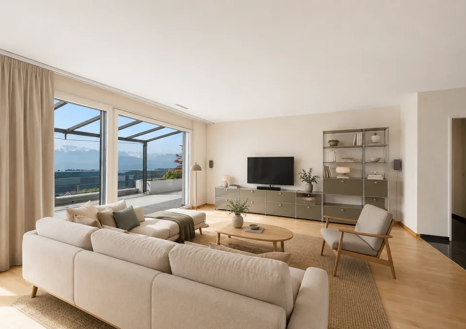 Sogno di casa con terrazza soleggiata e vista magnifica
