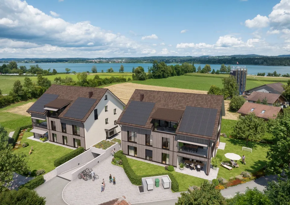 Edificio nuovo "SERAEL" - Vista ininterrotta sul lago di Greifensee, tranquillo e vicino al villaggio