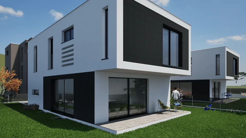 Moderna villetta da costruire a Contone