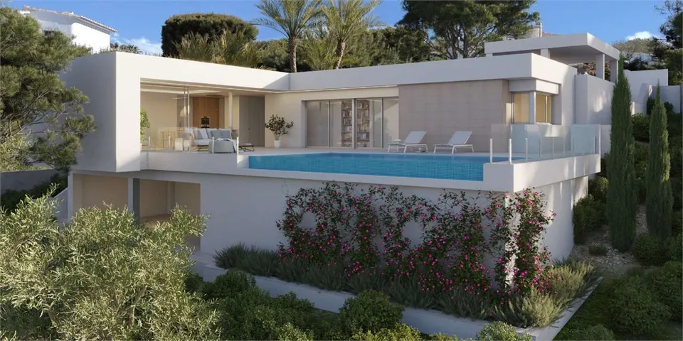 Costa Blanca Villa contemporanea con vista mare