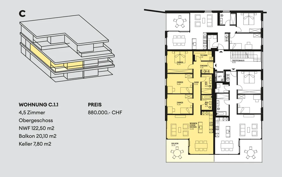Appartement moderne avec terrasse de 20,1 m² dans le pittoresque Zeihen – photo 11 sur 11