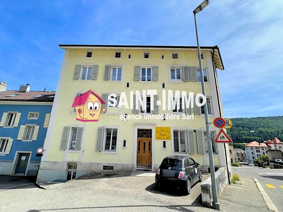 Mietshaus mit 6 Wohnungen und Bar/Ristorante im Zentrum von Saint-Imier