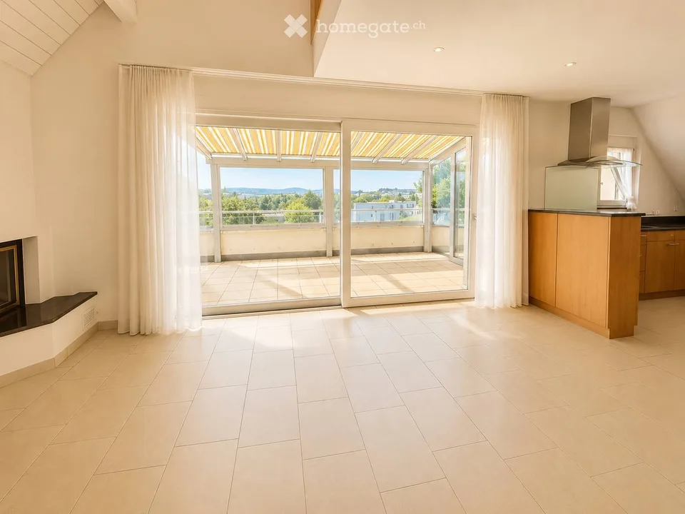 Exklusive 4.5-Zimmer-Dachmaisonette Wohnung 165m² mit grosser Terrasse und traumhafter Aussicht