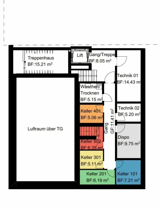 Appartamento di 2.5 locali all'ultimo piano n. 401