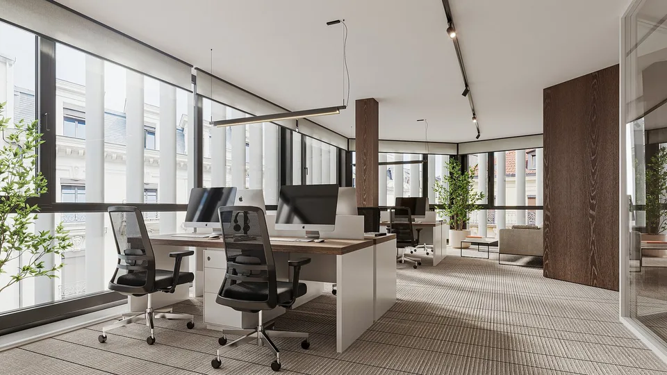Rive 10 - Bureaux lumineux en étage élevé Rue de Rive