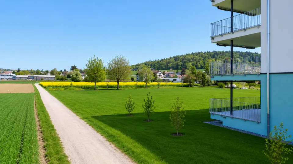 Gartenwohnung: 60m2 Aussenbereich & unverbaubare Aussicht – Foto 23 von 24