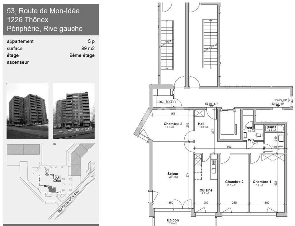 5-Zimmer-Wohnung im 9. Stock Mon-Idée 53, Thonex