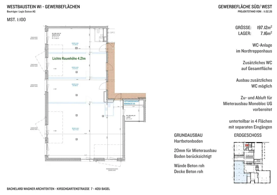 Gewerbenutzung im aufstrebenden Quartier ZEPRA - ca. 98 m²