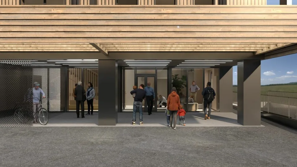 Spazi commerciali e uffici moderni in un edificio nuovo a Würenlos - disponibile dalla primavera 2027
