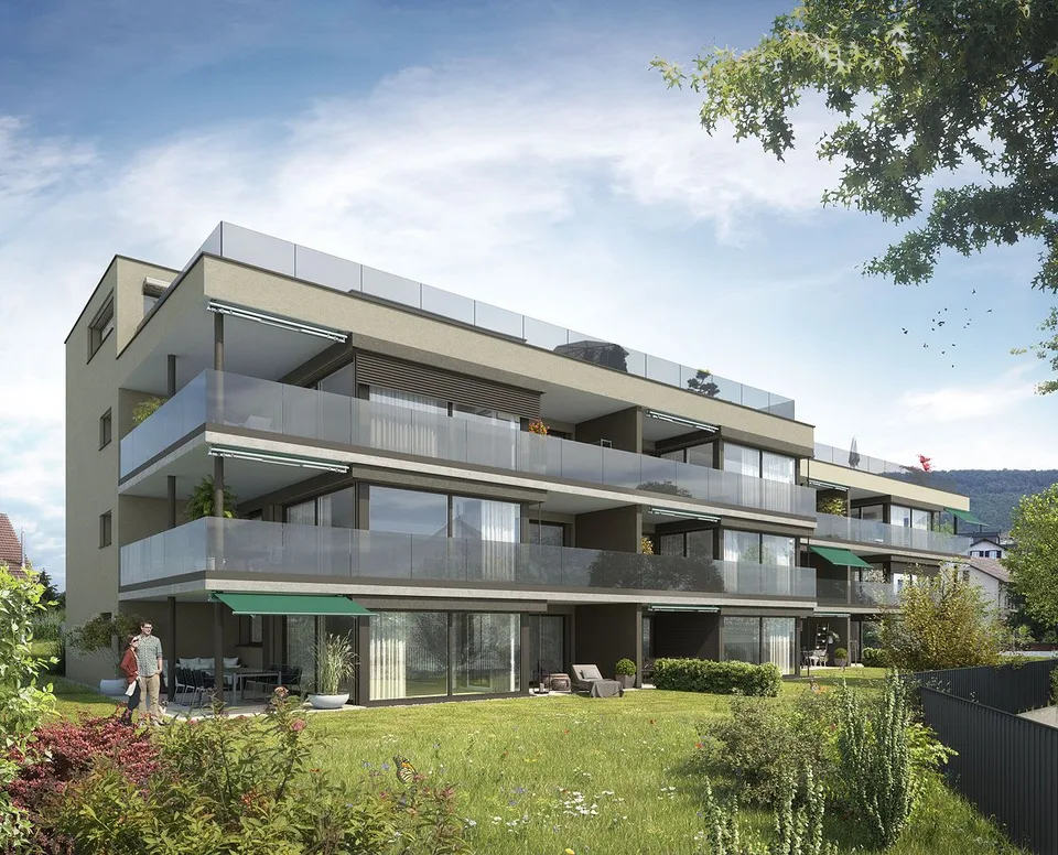 Tiersteinblick Gipf-Oberfrick und Panorama Frick, Tiefgaragenparkplätze zu vermieten
