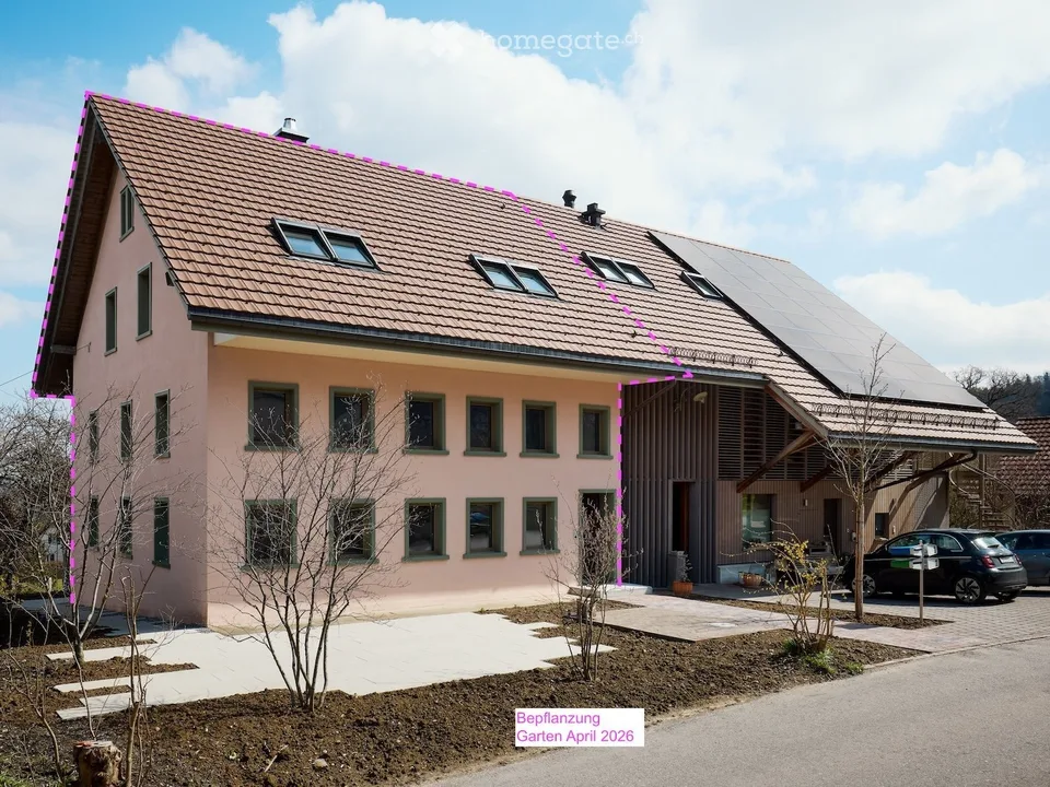 Charmante Haushälfte mit grossem Garten in Leutwil
