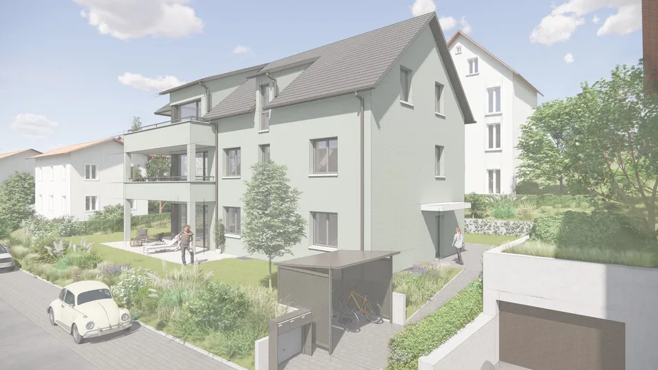 Neubauprojekt an der Sonnenstrasse in Nussbaumen  -  Wohnung Nr. 1 Gartenwohnung