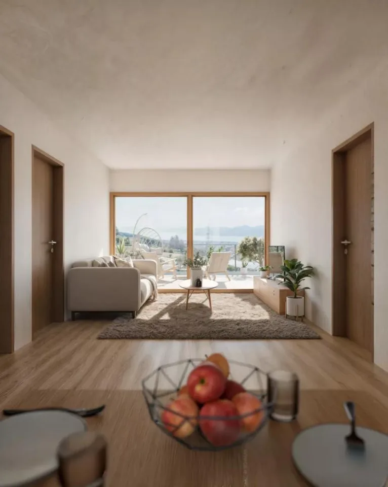 Nahe Yverdon, schönes Apartment-Terrasse mit atemberaubendem Blick auf den See!