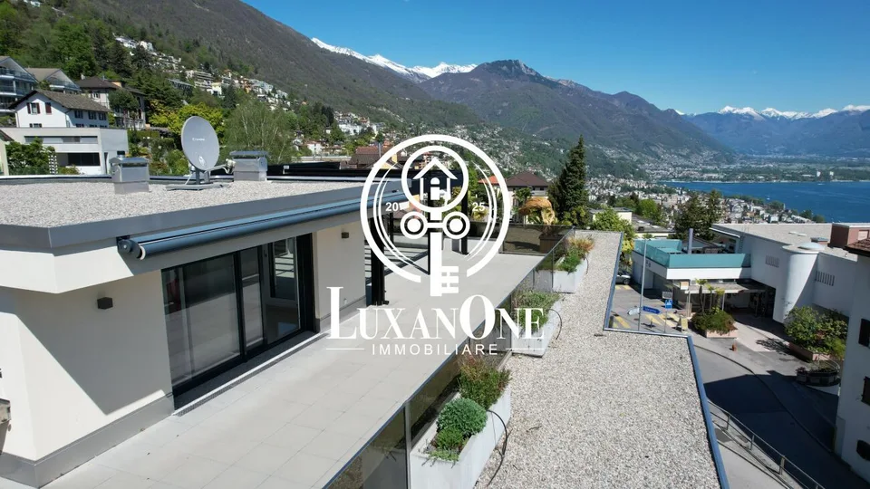 Tra cielo e lago – Esclusivo attico duplex di 3.5 locali con terrazza panoramica e padiglione