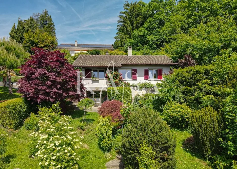 La Conversion (Lutry) - Charmante maison individuelle avec jardin bucolique et vue lac