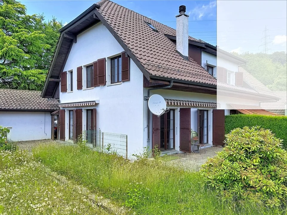 LE MONT-SUR-LAUSANNE - maison jumelle à vendre avec jardin et garage-box