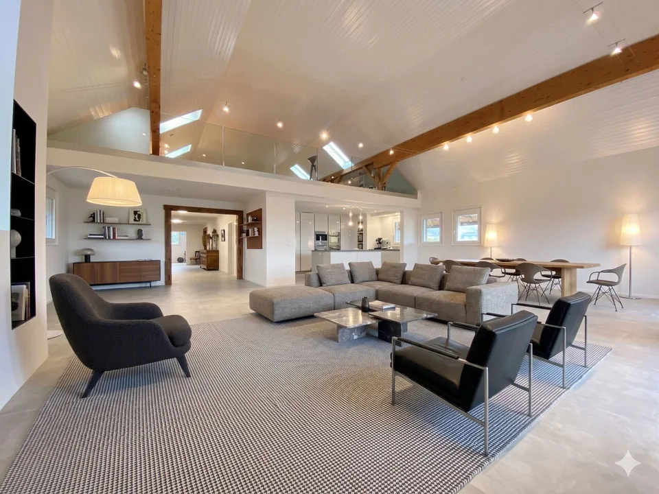 Splendide duplex  de 6,5 pièces en attique - Vue sur le Mont-Blanc - 10 minutes de Nyon