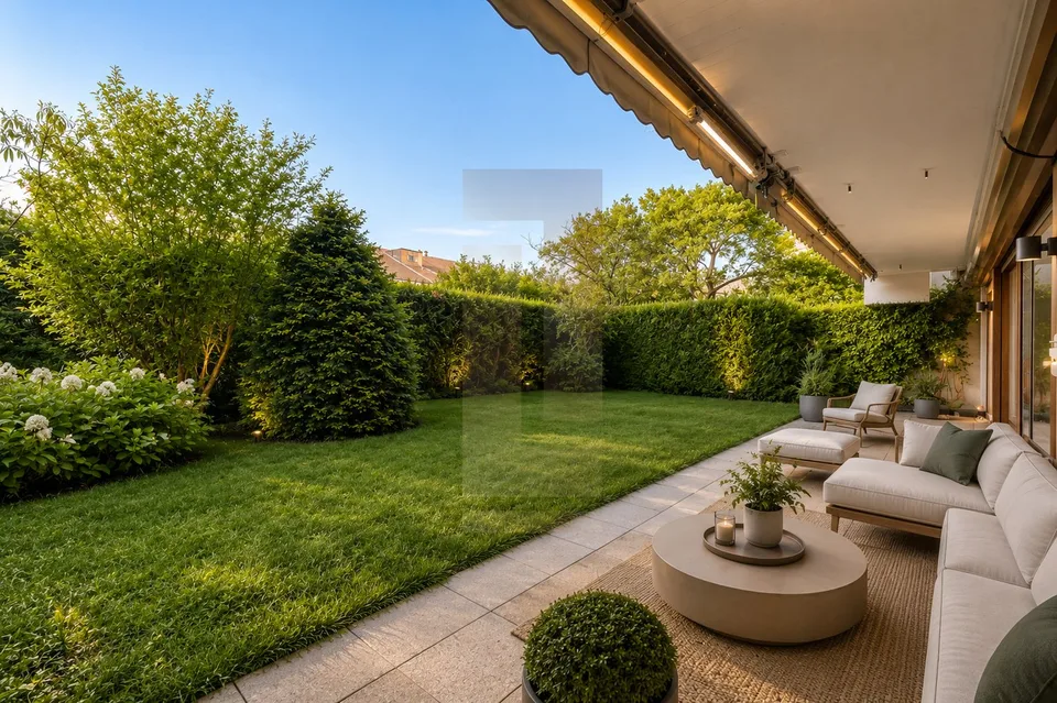 Ausgezeichnetes 6.5-Zimmer-Duplex mit Garten in Champel